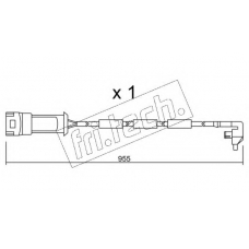 SU.091 fri.tech. Сигнализатор, износ тормозных колодок
