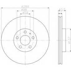 8DD 355 101-941 HELLA Тормозной диск