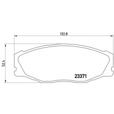 P 83 142 BREMBO Комплект тормозных колодок, дисковый тормоз