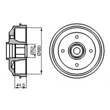 0 986 477 113 BOSCH Тормозной барабан