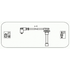 JP105 JANMOR Комплект проводов зажигания