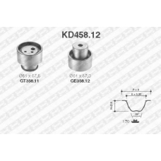 KD458.12 SNR Комплект ремня грм