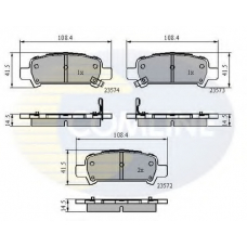 CBP3882 COMLINE Комплект тормозных колодок, дисковый тормоз