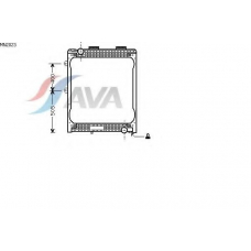 MN2023 AVA Радиатор, охлаждение двигателя