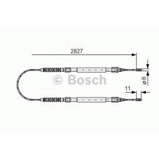 1 987 477 263 BOSCH Трос, стояночная тормозная система