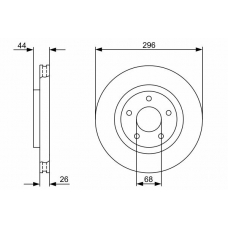 0 986 479 358 BOSCH Тормозной диск