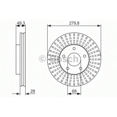 0 986 479 929 BOSCH Тормозной диск