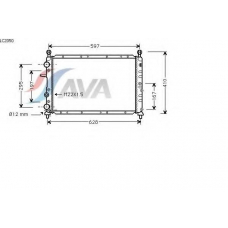LC2050 AVA Радиатор, охлаждение двигателя