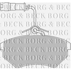 BBP1439 BORG & BECK Комплект тормозных колодок, дисковый тормоз