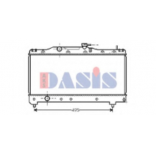 210430N AKS DASIS Радиатор, охлаждение двигателя
