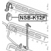 NSB-K12F FEBEST Опора, стабилизатор