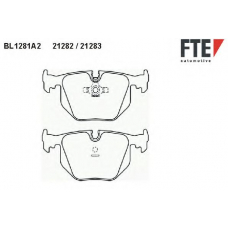 BL1281A2 FTE Комплект тормозных колодок, дисковый тормоз