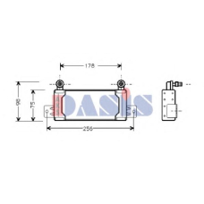 166050N AKS DASIS Масляный радиатор, двигательное масло