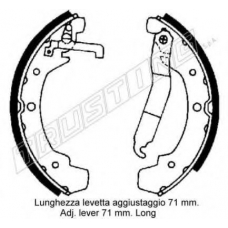 124.266 TRUSTING Комплект тормозных колодок