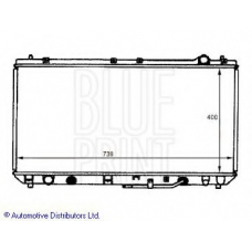 ADT39849 BLUE PRINT Радиатор, охлаждение двигателя