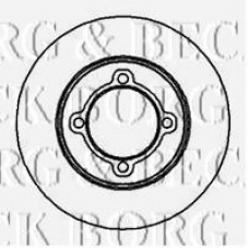 BBD4823 BORG & BECK Тормозной диск