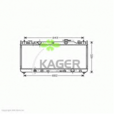 31-1871 KAGER Радиатор, охлаждение двигателя