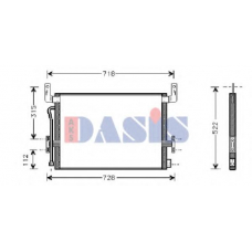 392010N AKS DASIS Конденсатор, кондиционер