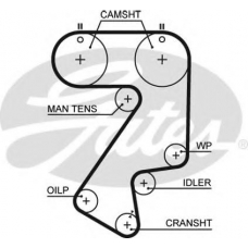 5404XS GATES Ремень ГРМ