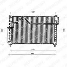 TSP0225035 DELPHI Конденсатор, кондиционер