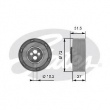 T41217 GATES Натяжной ролик, ремень грм