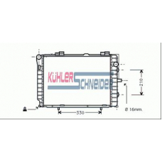 0311201 KUHLER SCHNEIDER Радиатор, охлаждение двигател