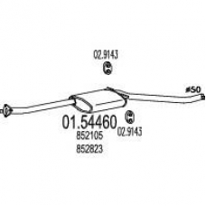 01.54460 MTS Средний глушитель выхлопных газов