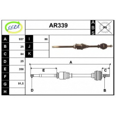 AR339 SERA Приводной вал