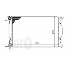 003-017-0012 LORO Радиатор, охлаждение двигателя