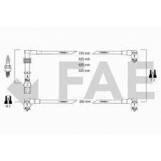 85680 FAE Комплект проводов зажигания