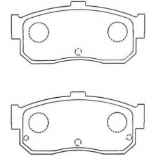 ASN-249 AISIN Комплект тормозных колодок, дисковый тормоз