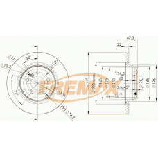 BD-4655-50 FREMAX Тормозной диск