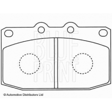 ADM54224 BLUE PRINT Комплект тормозных колодок, дисковый тормоз