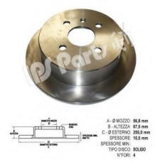 IBP-1W00 IPS Parts Тормозной диск