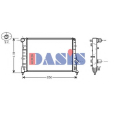 010006N AKS DASIS Радиатор, охлаждение двигателя