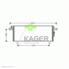 94-6187 KAGER Конденсатор, кондиционер