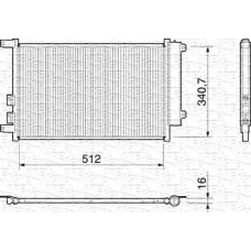 350203157000 MAGNETI MARELLI Конденсатор, кондиционер