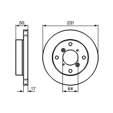 0 986 478 721 BOSCH Тормозной диск