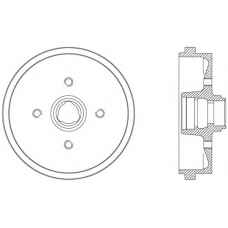 BAD9010.40 OPEN PARTS Тормозной барабан