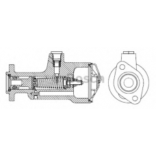 F 026 005 006 BOSCH Главный цилиндр, система сцепления