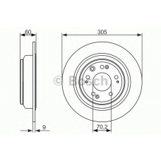 0 986 479 740 BOSCH Тормозной диск