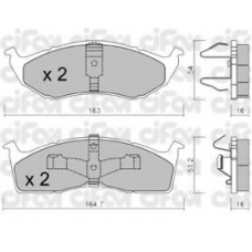 822-356-1 CIFAM Комплект тормозных колодок, дисковый тормоз