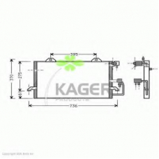 94-5004 KAGER Конденсатор, кондиционер