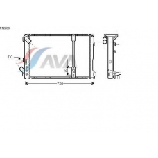 RT2208 AVA Радиатор, охлаждение двигателя