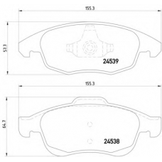 MDB2890 DON Комплект тормозных колодок, дисковый тормоз