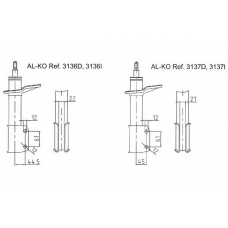 3136I AL-KO Амортизатор