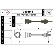 T78019-1 EAI Приводной вал