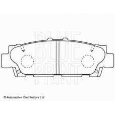 ADT34253 BLUE PRINT Комплект тормозных колодок, дисковый тормоз