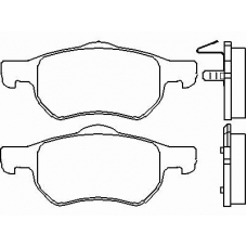 P 11 013 BREMBO Комплект тормозных колодок, дисковый тормоз