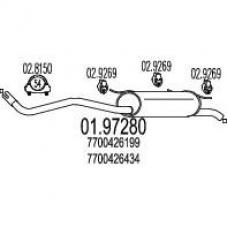 01.97280 MTS Глушитель выхлопных газов конечный